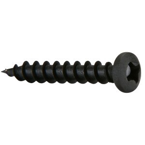 Main product image for #6 x 1" Deep Thread Pan Head Screws Black 100 Pcs. 081-440